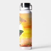 Mooie Afrikaanse acia-boom Waterfles (Achterkant)