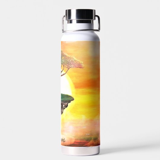 Mooie Afrikaanse acia-boom Waterfles (Achterkant)