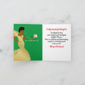 Mooie Afrikaanse Amerikaanse kerstkaart Bedankkaart (Binnen)