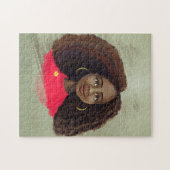 mooie Afrikaanse Amerikaanse meisjeskunst Puzzle Legpuzzel (Horizontaal)