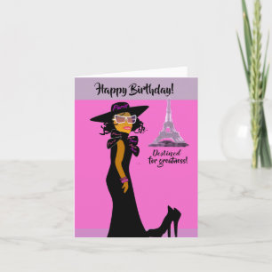 Mooie Afrikaanse Amerikaanse neef Birthday Kaart