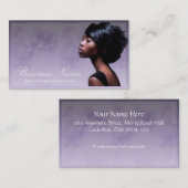 Mooie Afrikaanse Amerikaanse vrouw 2 Visitekaartje (Voorkant / Achterkant)