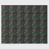 Mooie Afrikaanse Amerikaanse vrouw voor Kwanzaa Cadeaupapier (Vlak)