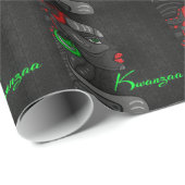 Mooie Afrikaanse Amerikaanse vrouw voor Kwanzaa Cadeaupapier (Rol Hoek)