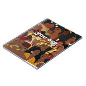 Mooie Afrikaanse Amerikaanse vrouwen, blanco Notit Notitieboek (Linkerzijde)