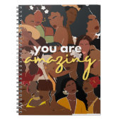 Mooie Afrikaanse Amerikaanse vrouwen, blanco Notit Notitieboek (Voorkant)