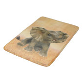 Mooie Afrikaanse Baby olifant Badmat (Gekanteld)
