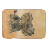 Mooie Afrikaanse Baby olifant Badmat (Voorkant)
