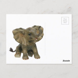 Mooie Afrikaanse Baby olifant Briefkaart