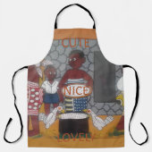 Mooie Afrikaanse familie Traditionele kleuren Schort (Voorkant)