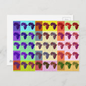 Mooie Afrikaanse kaart Checkered Pap art etnisch (Voorkant / Achterkant)