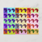 Mooie Afrikaanse kaart Checkered Pap art etnisch (Voorkant)