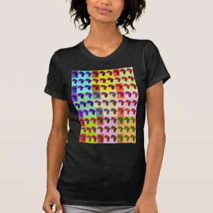 Mooie Afrikaanse kaart Checkered Pap art etnisch T-shirt