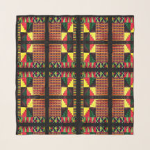 Mooie Afrikaanse kleuren Chiffon Scarf