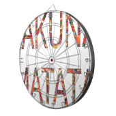Mooie Afrikaanse  kleuren Hakuna Matata Art Dartbord (Voorkant Rechts)