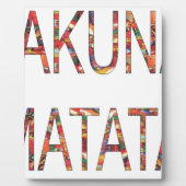 Mooie Afrikaanse  kleuren Hakuna Matata Art Fotoplaat (Voorkant)