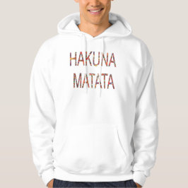 Mooie Afrikaanse  kleuren Hakuna Matata Art Hoodie