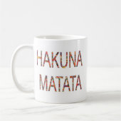 Mooie Afrikaanse  kleuren Hakuna Matata Art Koffiemok (Links)