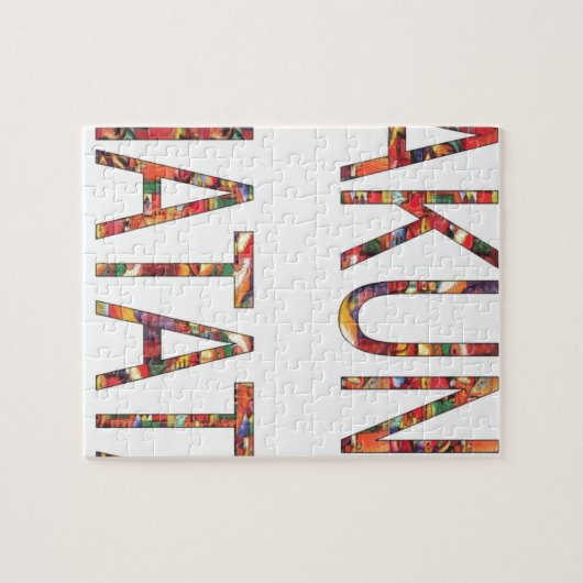 Mooie Afrikaanse kleuren Hakuna Matata Art Legpuzzel (Horizontaal)