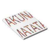 Mooie Afrikaanse kleuren Hakuna Matata Art Notitieblok (Schuin)