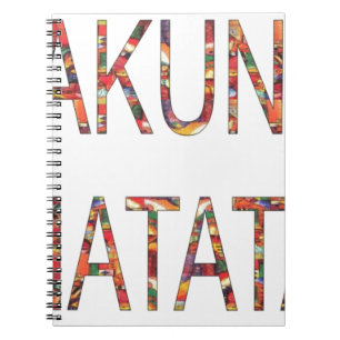 Mooie Afrikaanse  kleuren Hakuna Matata Art Notitieboek