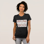 Mooie Afrikaanse  kleuren Hakuna Matata Art T-shirt (Voorkant volledig)