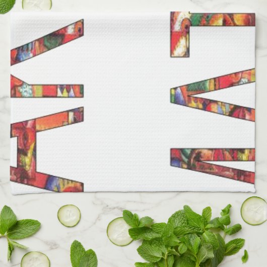 Mooie Afrikaanse  kleuren Hakuna Matata Art Theedoek (Gevouwen)