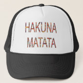 Mooie Afrikaanse  kleuren Hakuna Matata Art Trucker Pet (Voorkant)