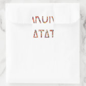 Mooie Afrikaanse kleuren Hakuna Matata Art Vierkante Sticker (Tas)