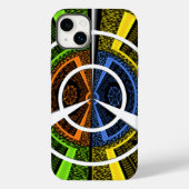 Mooie Afrikaanse kleurrijke cirkelvormige illustra Case-Mate iPhone Case (Achterkant)