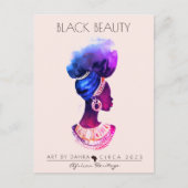 MOOIE AFRIKAANSE KONINGIN BRIEFKAART (Voorkant)