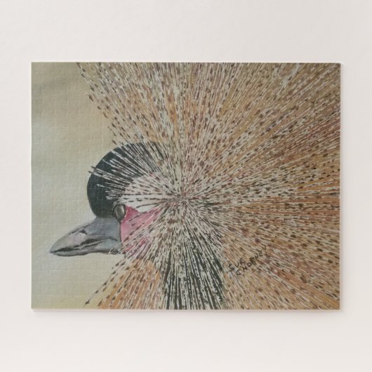 Mooie Afrikaanse Kraanvogel Legpuzzel (Horizontaal)