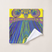 Mooie Afrikaanse kunst badhanddoek set Bad Handdoek (Wasdoekje)