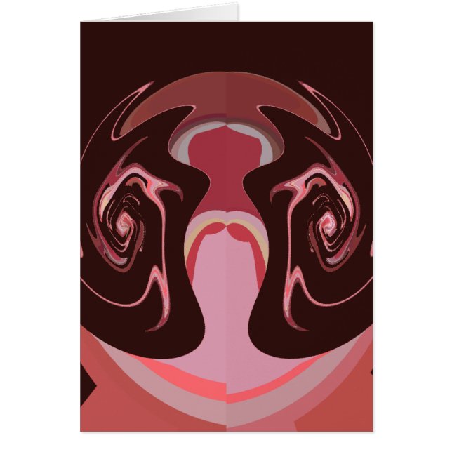 Mooie Afrikaanse Maroon Motief Print Design (Voorkant)