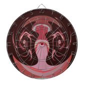 Mooie Afrikaanse Maroon Motief Print Design Dartbord (Voorkant)