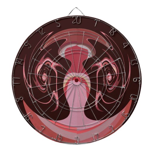 Mooie Afrikaanse Maroon Motief Print Design Dartbord (Voorkant)