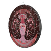 Mooie Afrikaanse Maroon Motief Print Design Dartbord (Voorkant Rechts)