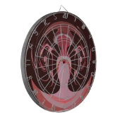 Mooie Afrikaanse Maroon Motief Print Design Dartbord (Voorkant Links)