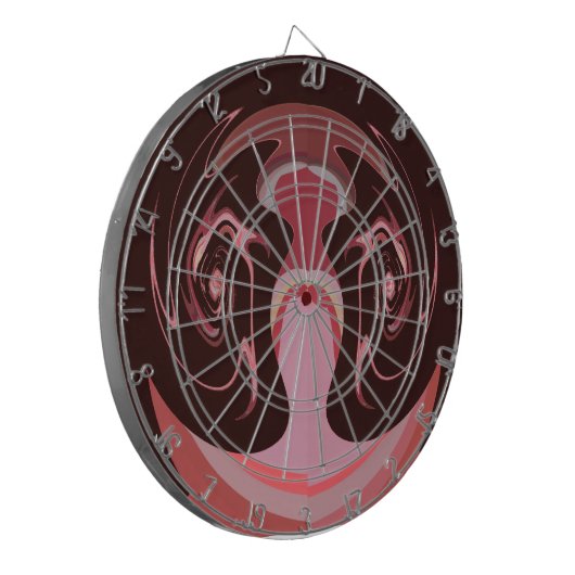 Mooie Afrikaanse Maroon Motief Print Design Dartbord (Voorkant Links)