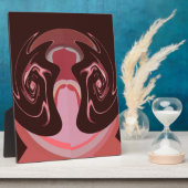 Mooie Afrikaanse Maroon Motief Print Design Fotoplaat (Zijkant)