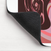 Mooie Afrikaanse Maroon Motief Print Design Muismat (Hoek)