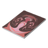 Mooie Afrikaanse Maroon Motief Print Design Notitieblok (Linkerzijde)