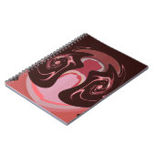 Mooie Afrikaanse Maroon Motief Print Design Notitieboek (Linkerzijde)