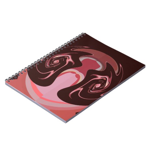 Mooie Afrikaanse Maroon Motief Print Design Notitieboek (Linkerzijde)