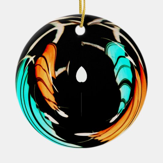 Mooie Afrikaanse Motief Art Print Keramisch Ornament (Voorkant)