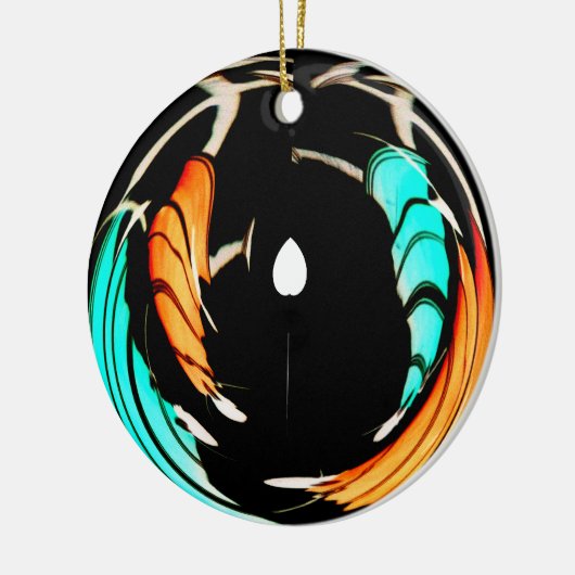 Mooie Afrikaanse Motief Art Print Keramisch Ornament (Links)