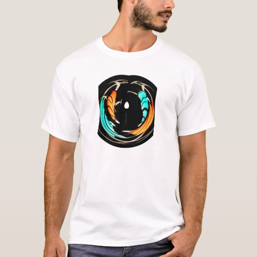 Mooie Afrikaanse Motief Art Print T-shirt (Voorkant)