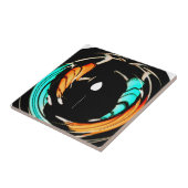 Mooie Afrikaanse Motief Art Print Tegeltje (Zijkant)