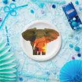 Mooie Afrikaanse olifant in de Serengeti Papieren Bordje (Feest)