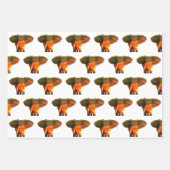 Mooie Afrikaanse olifant in de Serengeti Sunset Inpakpapier Vel (Voorkant 2)